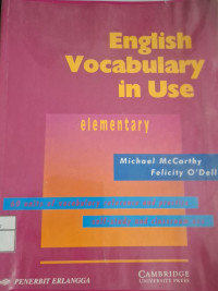 Image of ENGLISH VOCABULARY IN USE