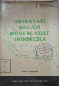 Image of ORIENTASI DALAM HUKUM ADAT INDONESIA