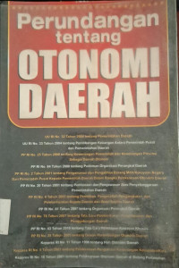 Image of PERUNDANGAN TENTANG OTONOMI DAERAH