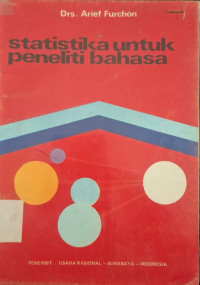 Image of STATISTIKA UNTUK PENELITI BAHASA
